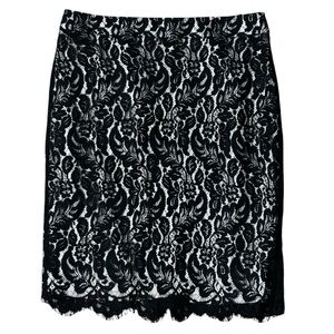 White House Black Market Lace Pencil Skirt - Size 6